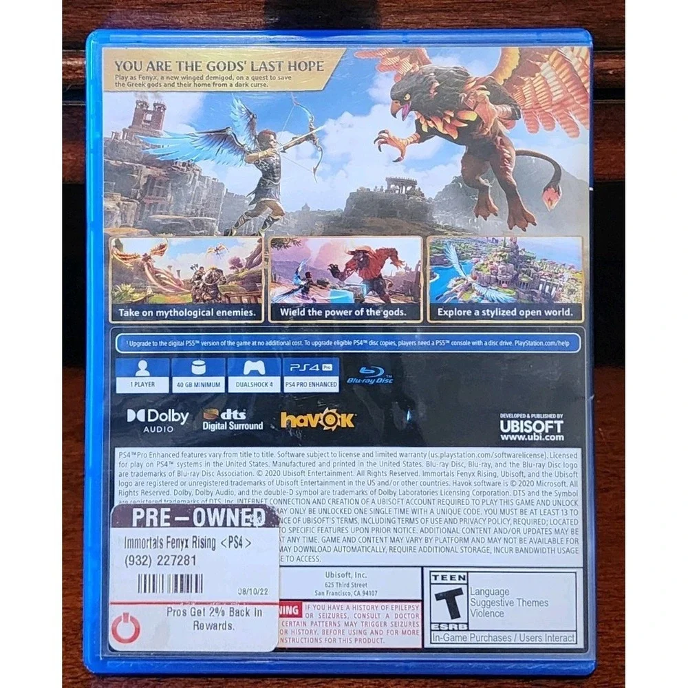 Immortals Fenyx Rising, Sony PlayStation 4,‎ PS4